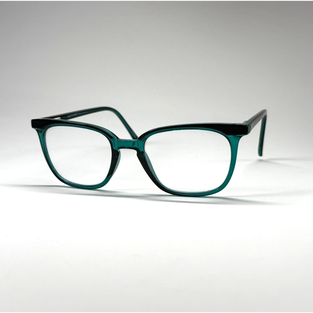 Smilen Eyewear Gotham Style Eyeglasses Frame‎ Only 49-19-140 Black/Teal Green